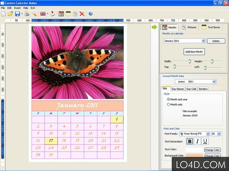 Custom Calendar Maker 2 