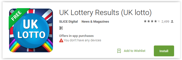 Lottery Uk Results
