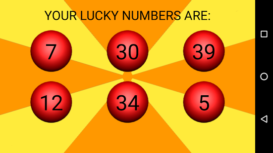 6 lucky lotto numbers