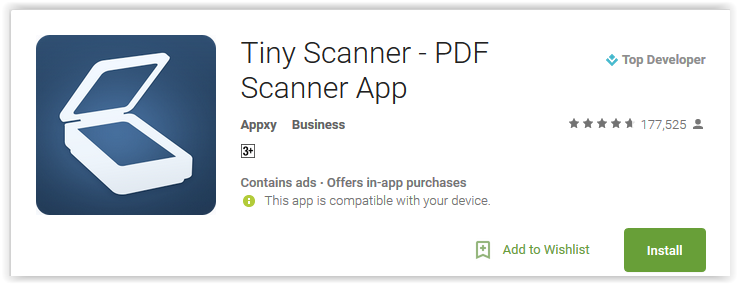 Tiny Scanner – PDF Scanner App v4.1 Cracked [Latest]