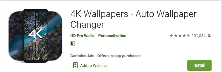 4K Wallpapers - Auto Wallpaper Changer - Android Apps Reviews/Ratings