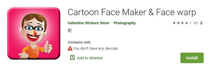 Cartoon Face Maker App - Android Apps Reviews/Ratings and updates on