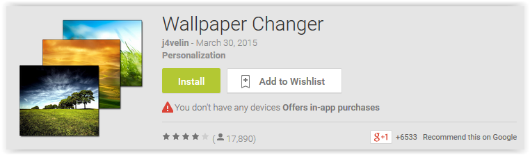 Wallpaper Changer - Android Apps Reviews/Ratings and updates on NewZoogle