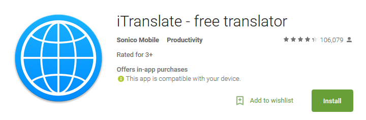 itranslate app reviews