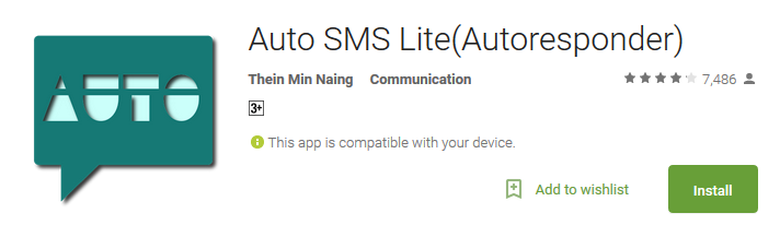 Auto SMS Lite(Autoresponder) - Android Apps Reviews/Ratings and updates