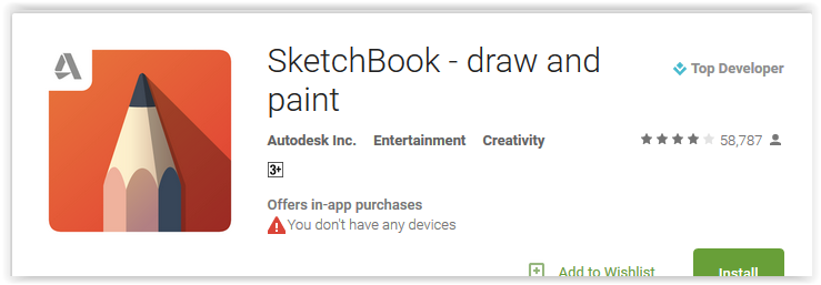 sketchbook draw and paint apk