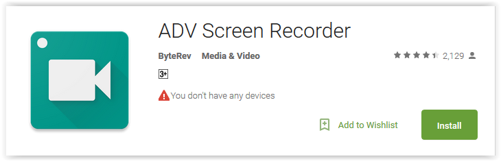 ADV Screen Recorder - Android Apps Reviews/Ratings and updates on NewZoogle