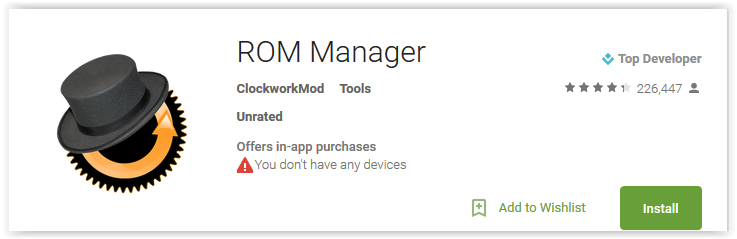 Как прошить планшет через rom manager