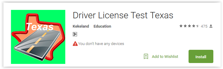 texas driving test