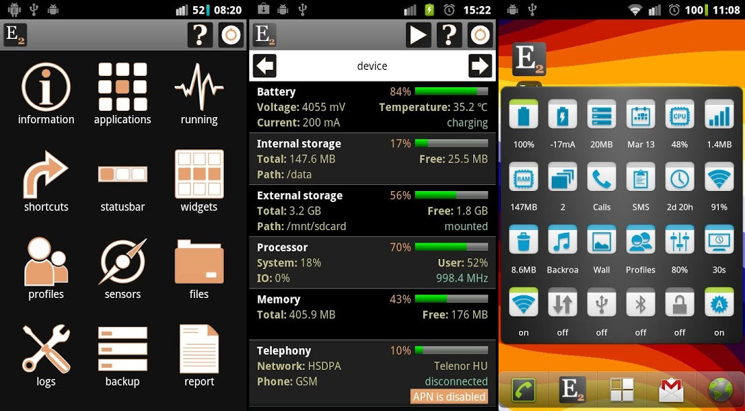 Android utility v. System Monitor Android. Apps for System 7.0.