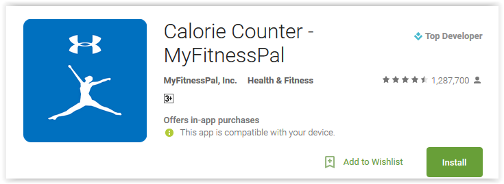 my fitness pal calorie counter