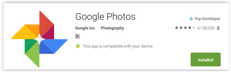 gallery android google photos