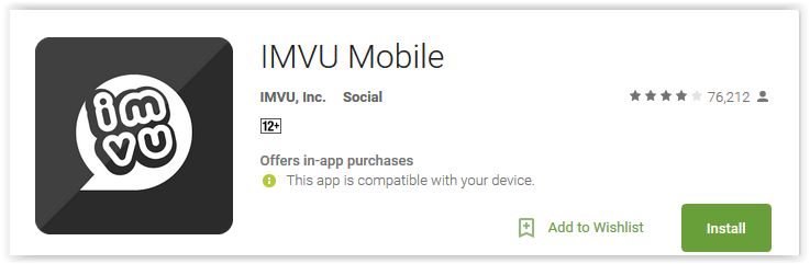 imvu-mobile - Android Apps Reviews/Ratings and updates on NewZoogle