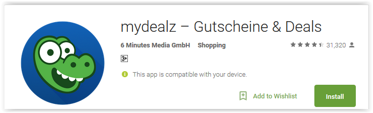 Mydealz-gutscheine-deals - Android Apps Reviews/Ratings And Updates On ...