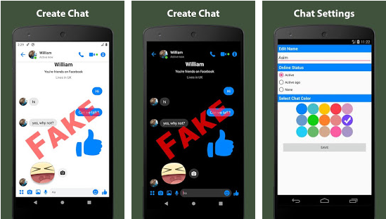 Chat create a fake ‎Fake All