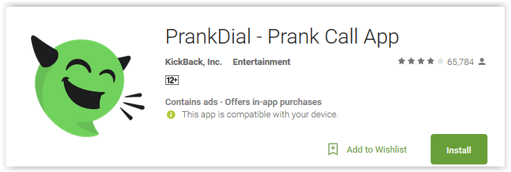 Prankdial Prank Call App Android Apps Reviews Ratings And
