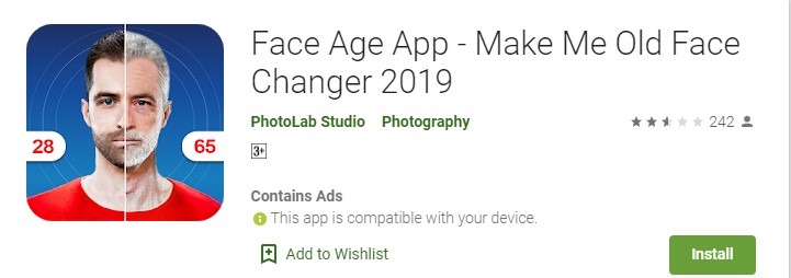 age progression photo app