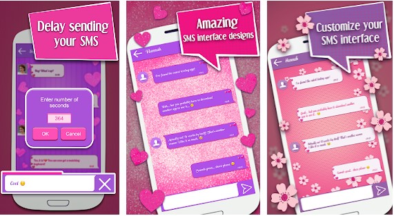 text message background app