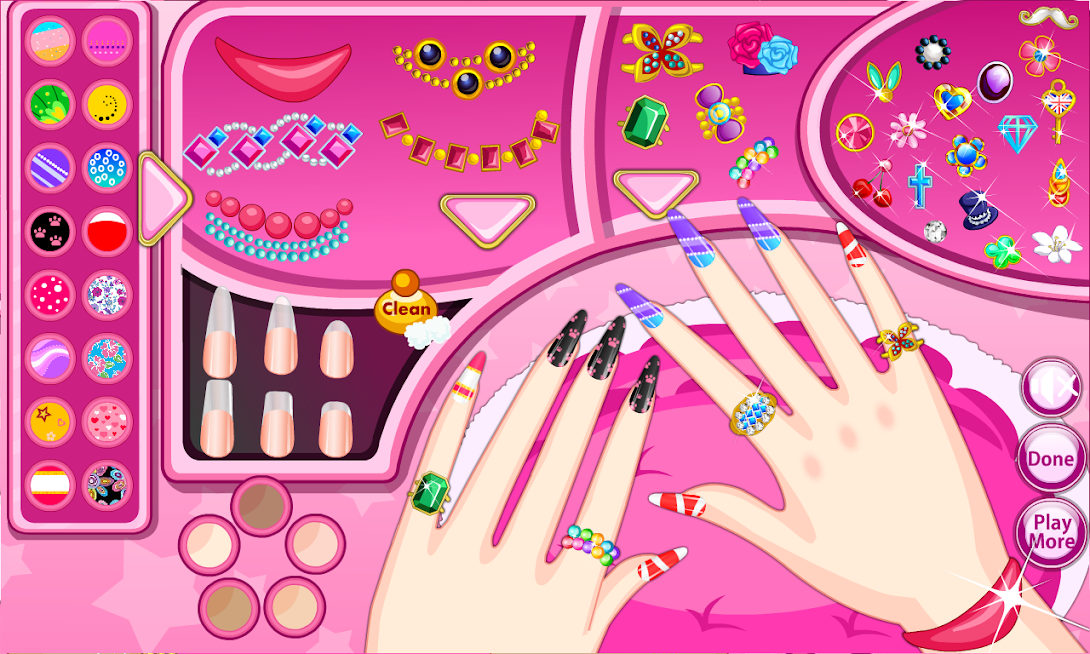 nail design shop games